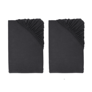LIVARNO® Napínacia džersejová plachta, 90 – 100 x 200 cm, antracitová, 2 kusy vyobraziť