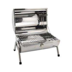 Prenosný gril na drevené uhlie lesklý chróm 13034 vyobraziť