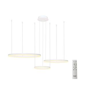 Azzardo - LED Stmievateľný luster na lanku HALO LED/120W/230V biela + DO vyobraziť