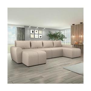 Čalúnená univerzálna rozkladacia sedacia súprava v tvare U NEWPORT béžová 151101250150 vyobraziť