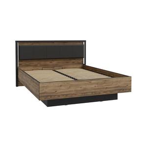 Dvojlôžková posteľ s úložným priestorom OREN 160x200 cm hnedá/čierna HYTL1162B-M215 vyobraziť