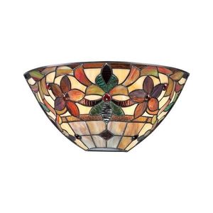 Elstead Quoizel QZ-KAMI-WU - Nástenné svietidlo Tiffany KAMI 2xE14/60W/230V QZ-KAMI-WU vyobraziť
