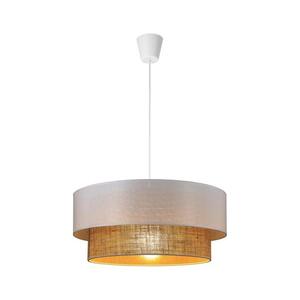 Závesný luster BORHO na lanku 1xE27/60W/230V pr. 50 cm biela/juta 0376 vyobraziť