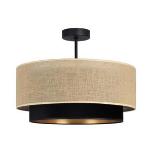 Prisadený luster SARTA 1xE27/60W/230V priemer 45 cm čierna/juta H0198 vyobraziť