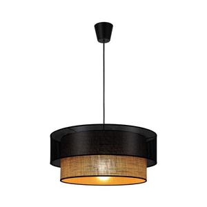 Luster na lanku BORHO 1xE27/60W/230V, priemer 40 cm, čierna/juta 0252 vyobraziť