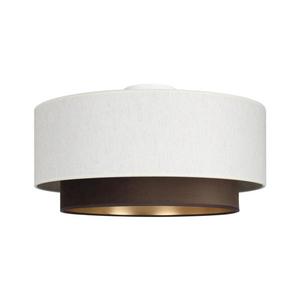 Stropné svietidlo NATIA 1xE27/60W/230V pr. 45 cm biela/hnedá H0203 vyobraziť