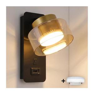 Brilagi - LED Nástenné svietidlo s USB portom AURA LUX 1xGX53/30W/230V čierna/zlatá WO-OEM-CF-13-GLD vyobraziť
