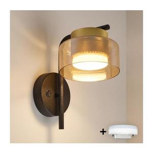 Brilagi - LED Nástenné svietidlo AURA LUX 1xGX53/30W/230V čierna/zlatá WO-OEM-CF-11-GLD vyobraziť