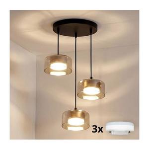 Brilagi - LED Luster na lanku AURA LUX 3xGX53/30W/230V čierna/zlatá WO-OEM-CF-17-GLD vyobraziť