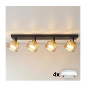 Brilagi - LED Bodové svietidlo AURA LUX 4xGX53/30W/230V čierna/zlatá WO-OEM-CF-09-GLD vyobraziť