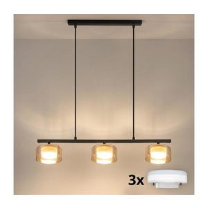 Brilagi - LED Závesný luster na lanku AURA LUX 3xGX53/30W/230V čierna/zlatá WO-OEM-CF-19-GLD vyobraziť