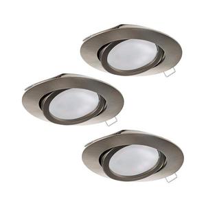 Eglo 31689 - SÚPRAVA 3x LED zapustených stropných svietidiel TEDO 3xGU10-LED/5W/230V 31689 vyobraziť