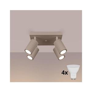 Brilagi - LED bodové svietidlo CRESTO 4xGU10/10W/230V taupe BR.1769 vyobraziť