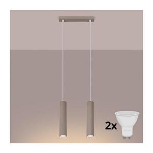 Brilagi - LED luster na lanku CRESTO 2xGU10/10W/230V taupe BR.1773 vyobraziť