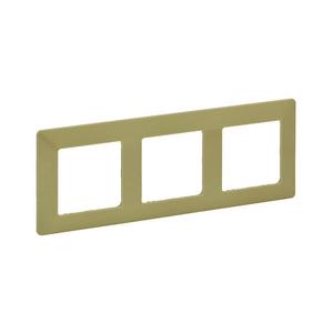 Legrand 754083 - Rámček pre vypínače VALENA LIFE 3P zelený 754083 vyobraziť