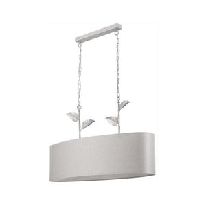 Luster na reťazi NOEMI 2xE27/60W/230V strieborná/biela patina LM - 2.171 vyobraziť