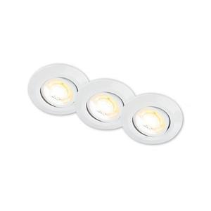 Briloner 7586036 - SADA 3xLED kúpeľňové podhľadové svietidlo KLIRA LED/4, 9W/230V IP23 biela 7586036 vyobraziť