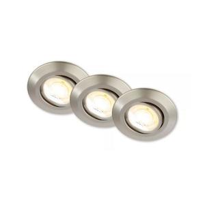 Briloner 7586032 - sada 3x LED kúpeľňových podhľadových svietidiel KLIRA LED/4, 9W/230V IP23 chróm 7586032 vyobraziť