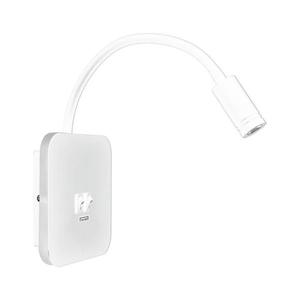 LED flexibilná nástenná lampička s USB BASE LED/8W + LED/2W/230V biela ML6351 vyobraziť
