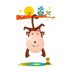 LED Detské nástenné svietidlo MONKEY LED/0, 6W/3xAAA ML115 vyobraziť