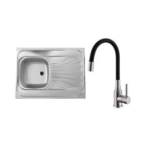 ALVEUS SETA24019-Kuchynský drez CLASSIC+drezová batéria MINTAS 34 cm nerez/čierna SETA24019 vyobraziť