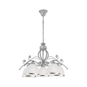 Luster na reťazi RETRO II 5xE27/60W/230V strieborný LM 5.51/srebrny vyobraziť