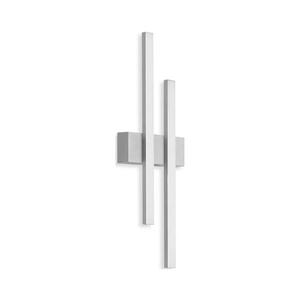 Telefunken - LED vonkajšie nástenné svietidlo 2xLED/4W/230V IP44 strieborná 313004TF vyobraziť