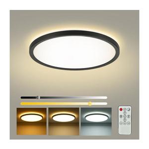 Brilagi - Stmievateľné LED svietidlo ULTRA SLIM LED/24W/230V pr. 42 cm čierna + diaľkové ovládanie BRI225 vyobraziť