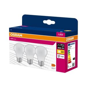 Sada 3x LED žiarovka A60 E27/8W/230V 3000K - Osram 4058075629004 vyobraziť