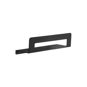 Gedy - Polica s vešiakom na uteráky CLEO 30 cm matná čierna 2019143 vyobraziť