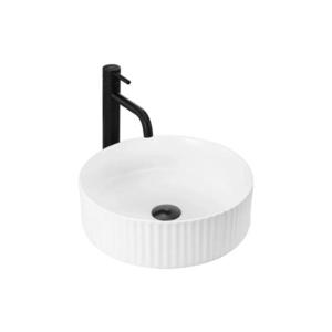 REA-U0601 - Umývadlo na dosku DELIA 36 cm lesklé biele/imitácia kameňa REA-U0601 vyobraziť