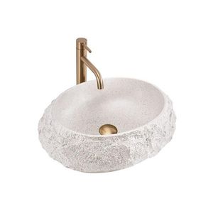 REA-U4332 - Umývadlo na dosku MIKA 38x50 cm béžová/šedá/imitácia kameňa REA-U4332 vyobraziť