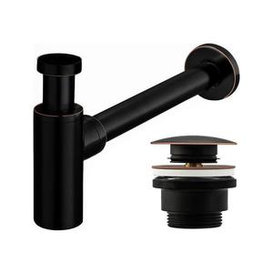 Umývadlová výpusť CLICK-CLACK čierna vyobraziť