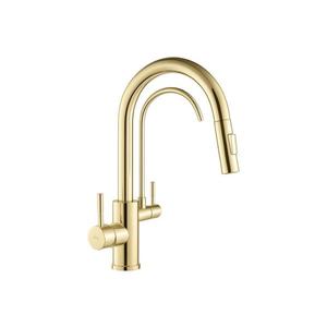 REA-B8989 - Drezová batéria s výsuvnou sprškou a filtráciou ECO FRESH 37, 5 cm zlatá REA-B8989 vyobraziť