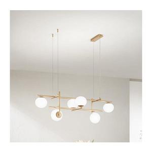 Ondaluce - Závesné svietidlo na lankách JEWEL 6xE14/10W/230V zlatá/biela SO.JEWEL/6-ORO vyobraziť