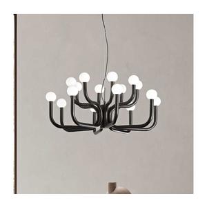 Ondaluce - Závesný luster na lane DERBY 16xG9/7W/230V, priemer 81, 5 cm, čierna SO.DERBY/NERO vyobraziť