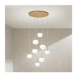 Ondaluce - Závesný luster na lankách JEWEL 8xE14/10W/230V priemer 70 cm zlatá/biela SO.JEWEL/8-ORO vyobraziť