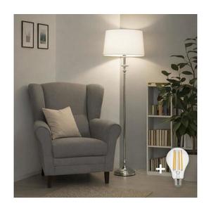 Brilagi - LED stojacia lampa CERIA 1xE27/60W/230V pr. 45 cm lesklý chróm/biela 1xEG49175+1xEG781041 vyobraziť