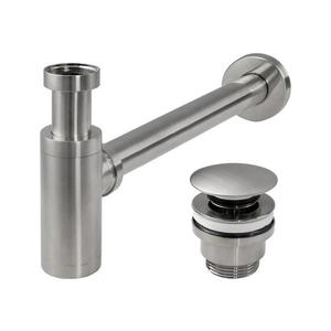 REA-A4400 - Umyvadlový sifón s uzáverom CLICK-CLACK, niklový REA-A4400 vyobraziť