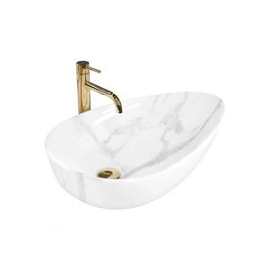 REA-U6501 - Umývadlo na dosku GRETA 40x65, 5 cm keramika/imitácia kameňa REA-U6501 vyobraziť