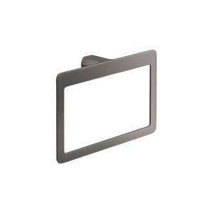 Gedy - Nástenný vešiak na uteráky PIRENEI 15x23 cm metalicky sivý PI7081 vyobraziť