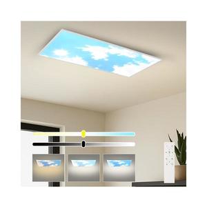 Brilagi -LED Stmievateľné stropné svietidlo SLIMFRAME LED/80W/230V 120x60 cm strieborné/modré + diaľkové ovládanie BRI779 vyobraziť