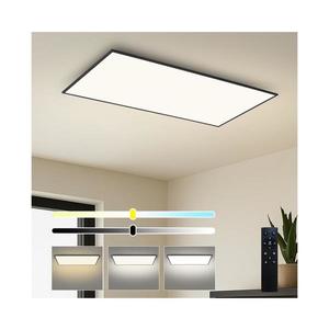 Brilagi - LED stmievateľné stropné svietidlo SLIMFRAME LED/80W/230V 120x60 cm čierne + diaľkové ovládanie BRI778 vyobraziť