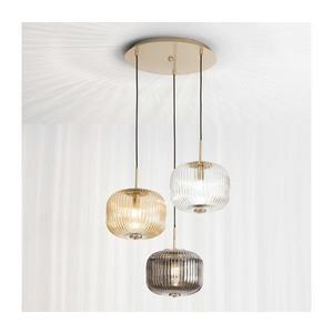 Ondaluce - Luster na lanku ODETTE 3xE14/10W/230V priem. 43 cm zlatá/dymová SO.ODETTE/COLORS vyobraziť