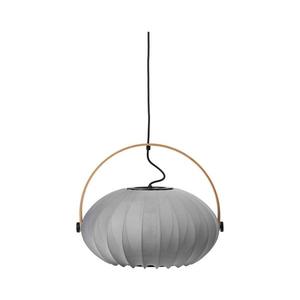 Halo Design 746354 - Závesný luster na lanku DC 1xE27/40W/230V pr. 40 cm sivý/dub 746354 vyobraziť