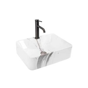 REA-U5052 - Umývadlo na dosku KELLY 38x49 cm keramika/biela/mramorový dekor REA-U5052 vyobraziť