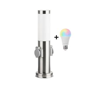 Brilagi-LED RGBW vonkajšie svietidlo so 2 päticami 1xE27/15W/230V 40 cm IP44 matný chróm BG3941+AI1798 vyobraziť