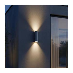 Ideal Lux - Vonkajšie nástenné svietidlo GUN 1xGU10/35W/230V 21 cm IP44 šedé 163628 vyobraziť