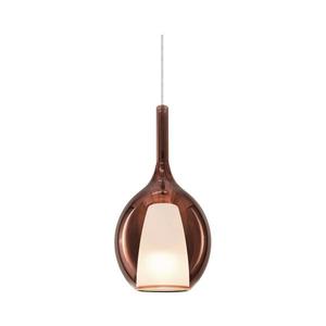 Ideal Lux - Luster na lanku KALIQUE 1xE27/42W/230V pr. 18 cm dymovo-medený 360027 vyobraziť