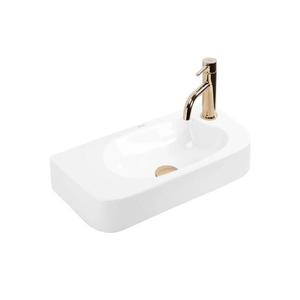 REA-U3610 - Umývadlo na dosku/závesné ODETTA 25x51 cm keramika/lesklá biela REA-U3610 vyobraziť